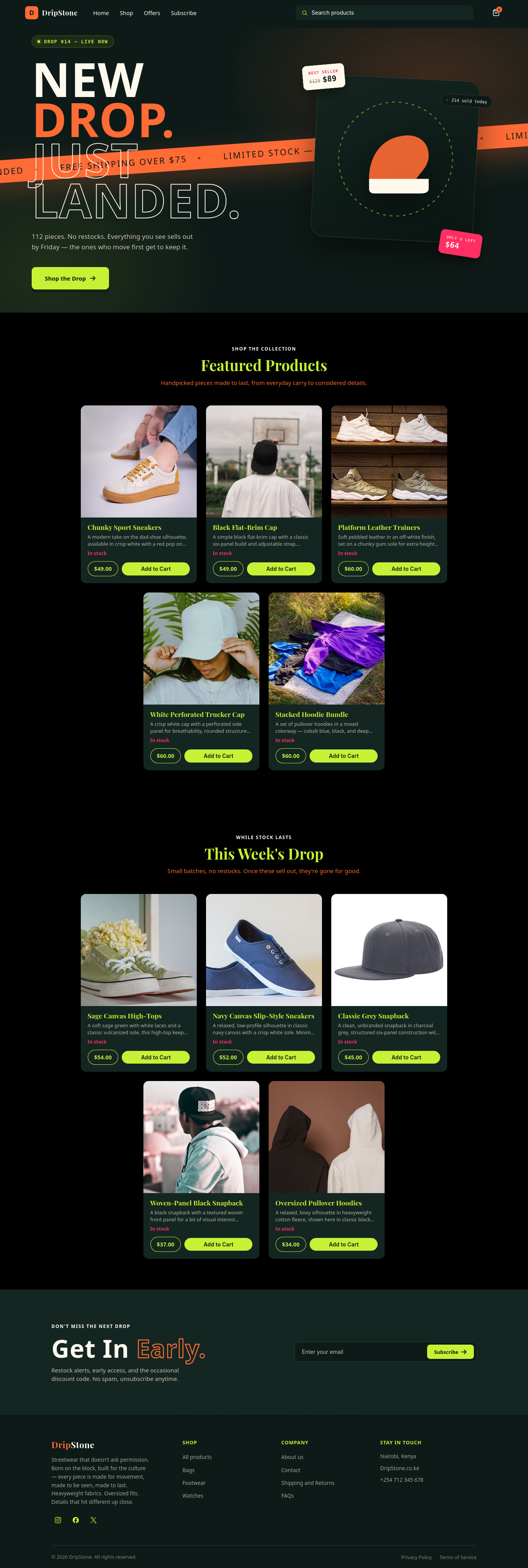 Preview of a Masterdom website template
